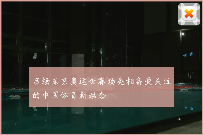 吕杨东京奥运会赛场亮相备受关注的中国体育新动态