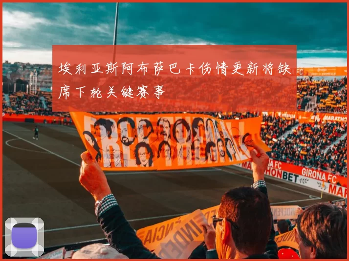 埃利亚斯阿布萨巴卡伤情更新将缺席下轮关键赛事